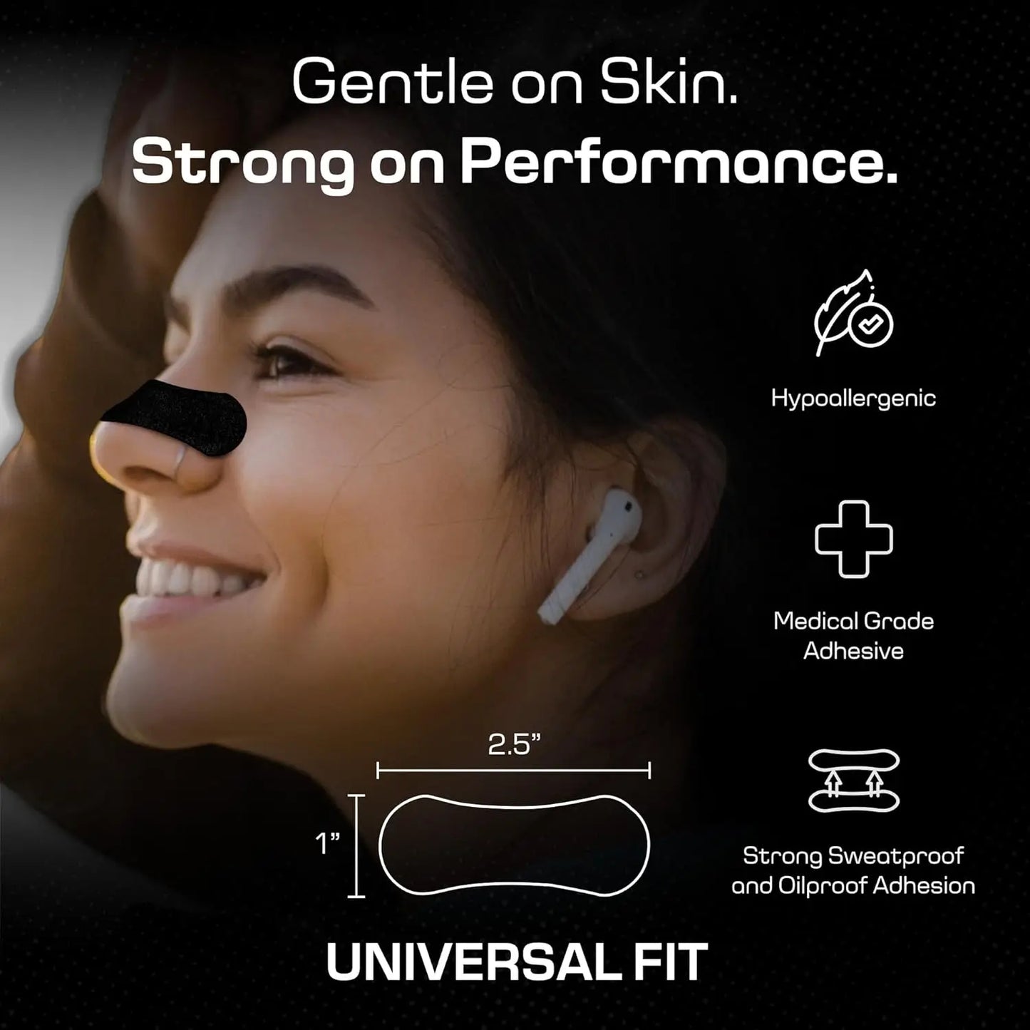Vynori Nasal Strip – Gentle on Skin, Strong on Performance, Universal Fit