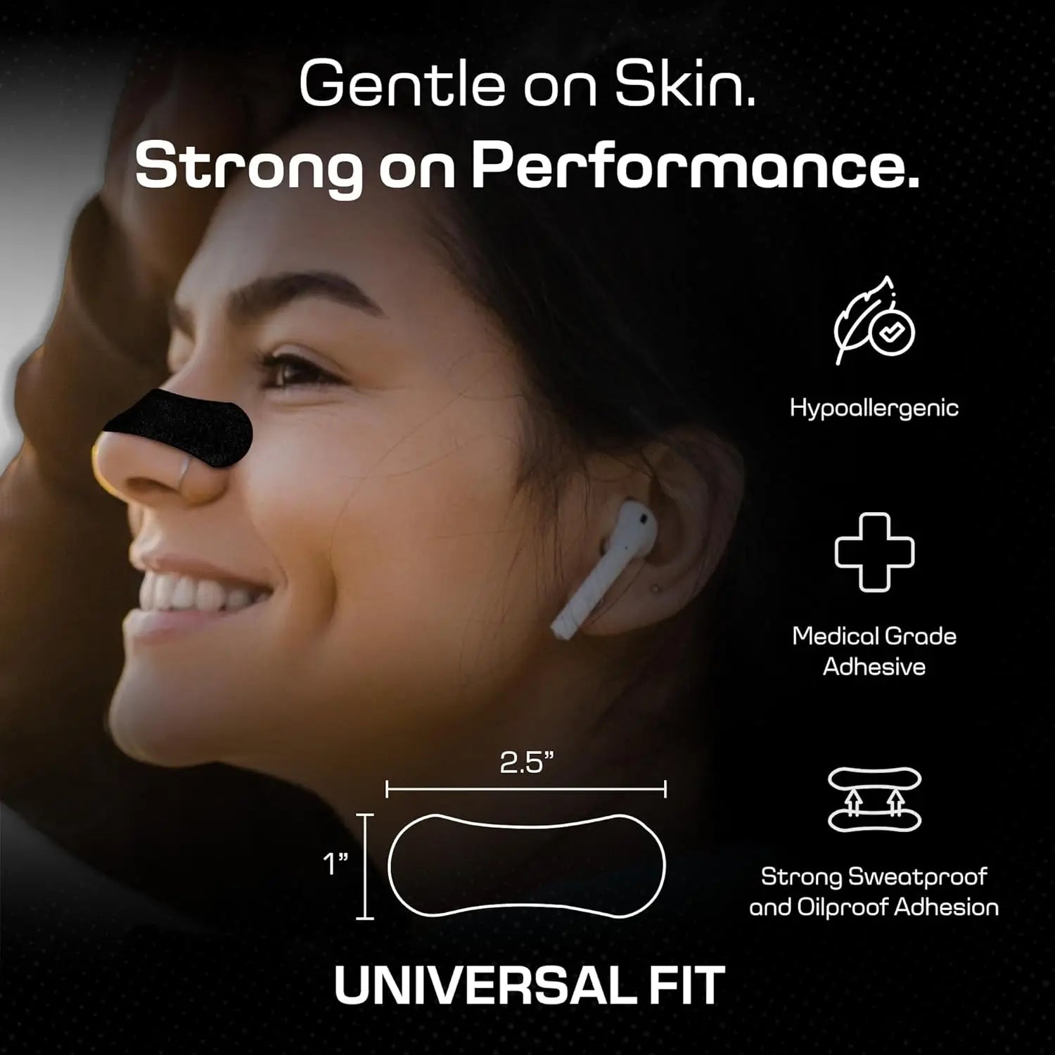 Vynori Nasal Strip – Gentle on Skin, Strong on Performance, Universal Fit