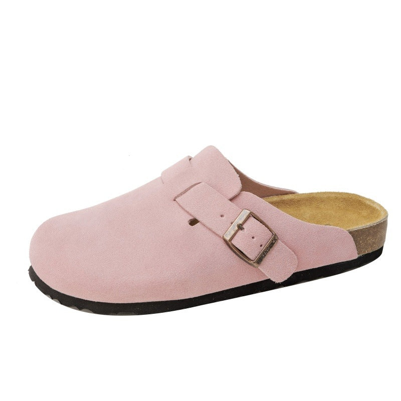 Unisex Suede Cork Footbed Clogs